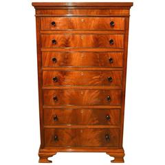 Fine Quality Mahogany Edwardian Period Antique Wellington Chest by Maple 
Co