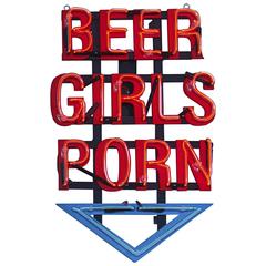 Beer Girls Porn, Red Neon by Gods Own Junkyard