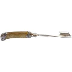 Antique Stag-Horn and Sterling Soft Cheese Scoop