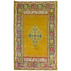 Zabihi Collection Antique Angora Oushak Rug 