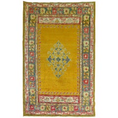 Alfombra antigua Angora Oushak