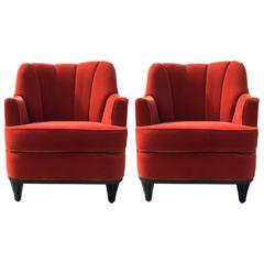 Pair of Lounge Chairs in the Style of Gio Ponti 4