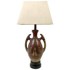 Vintage Samuel Marx Indian Pottery Table Lamp