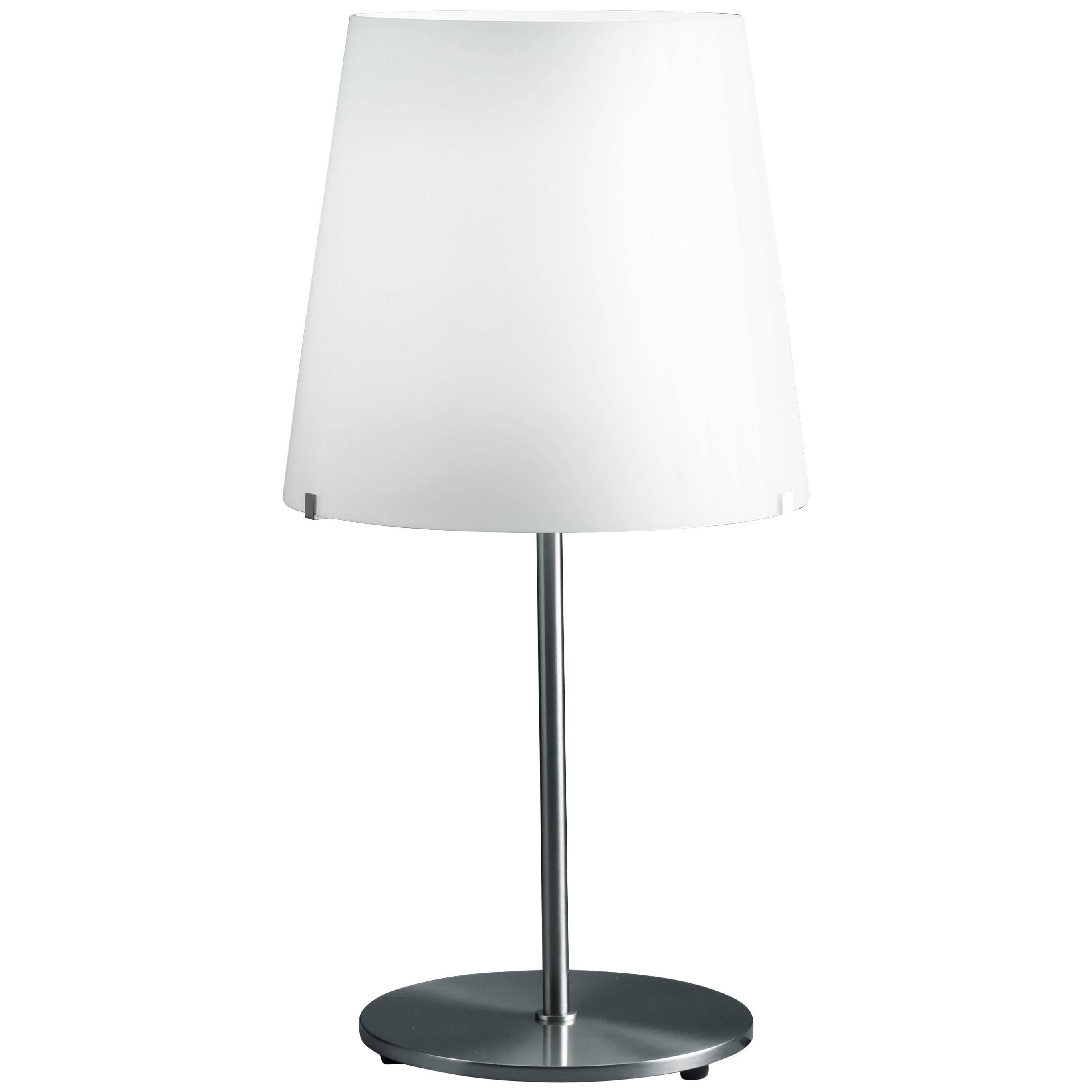 Fontana Arte 3247TA Table Lamp in White Frosted Blown Glass, Designed in 1954 For Sale