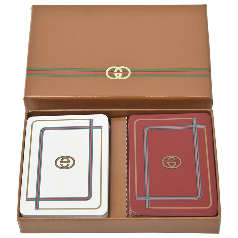 Set of Vintage Gucci Playing Cards