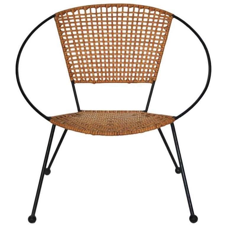Rattan Circle Child Chair, USA, 1950s at 1stDibs rattan circle chair