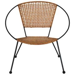 Rattan Circle Child Chair, USA, 1950s