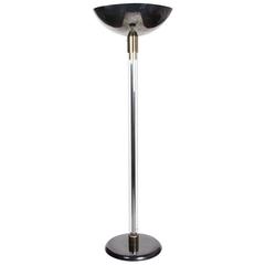 Chrome Demi Dome Floor Lamp by Karl Springer 12