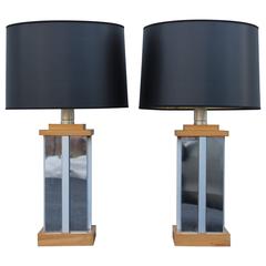 Curtis Jere Style Chrome Table Lamps 10