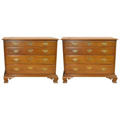 Mahogany Chippendale Four-Drawer Chests by Century, Henry Ford Collection, Pair