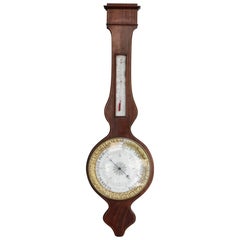 Early 19th Century French Charles X  Period Mahogany and Gilt Bronze Barometer