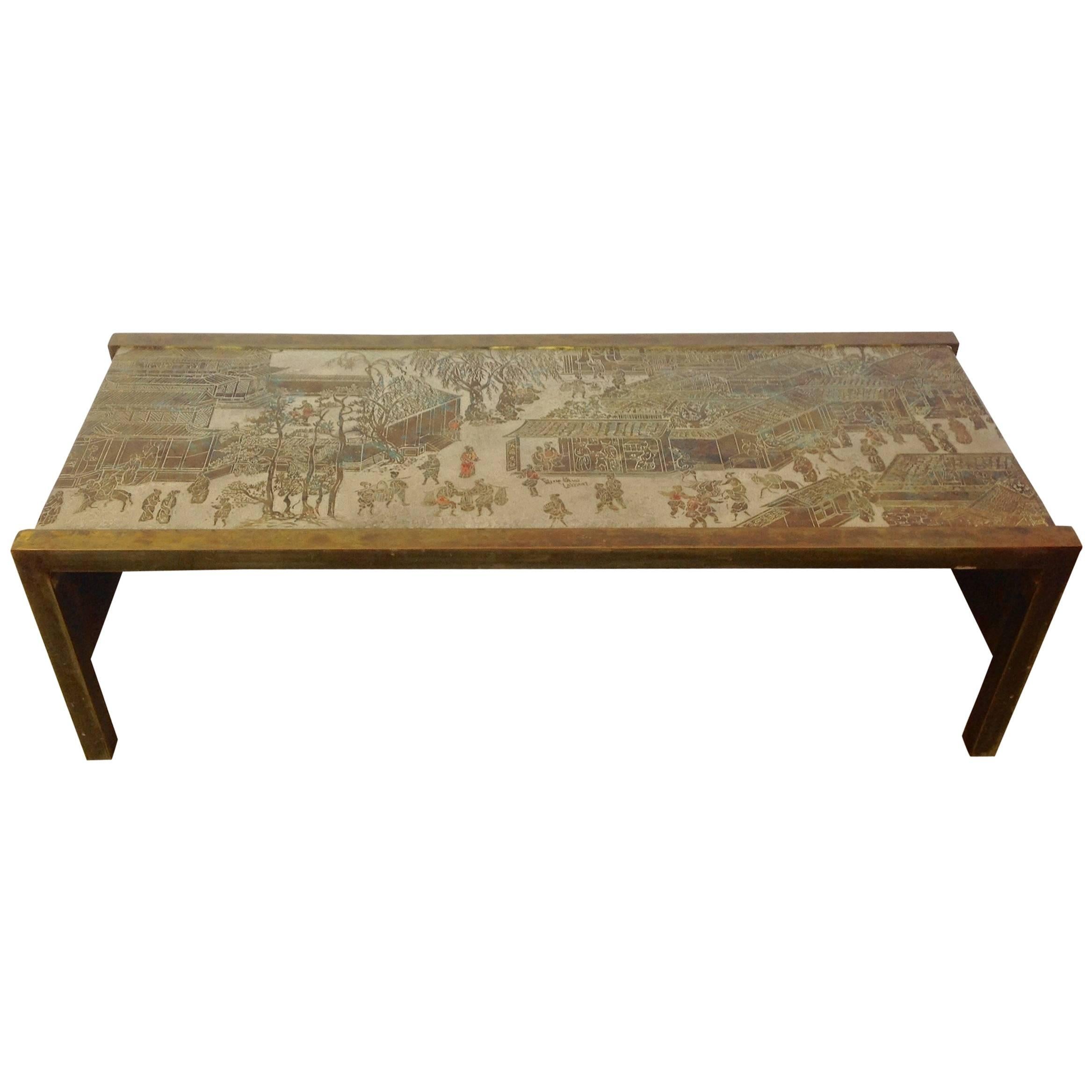 Philip and Kelvin LaVerne Waterfall Table For Sale