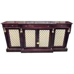 French Empire Style Mahogany Server Credenza