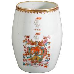 Chinese Export Armorial Tankard, Arms of Watson with Darell in Pretence