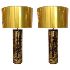 Pair of Murano Glass Lamps 7