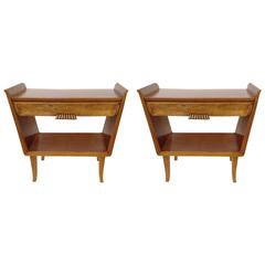 Pair of Italian Fruitwood Tables