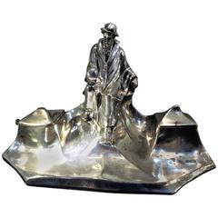 Art Nouveau Inkwell After Hamlet by Shakespeare