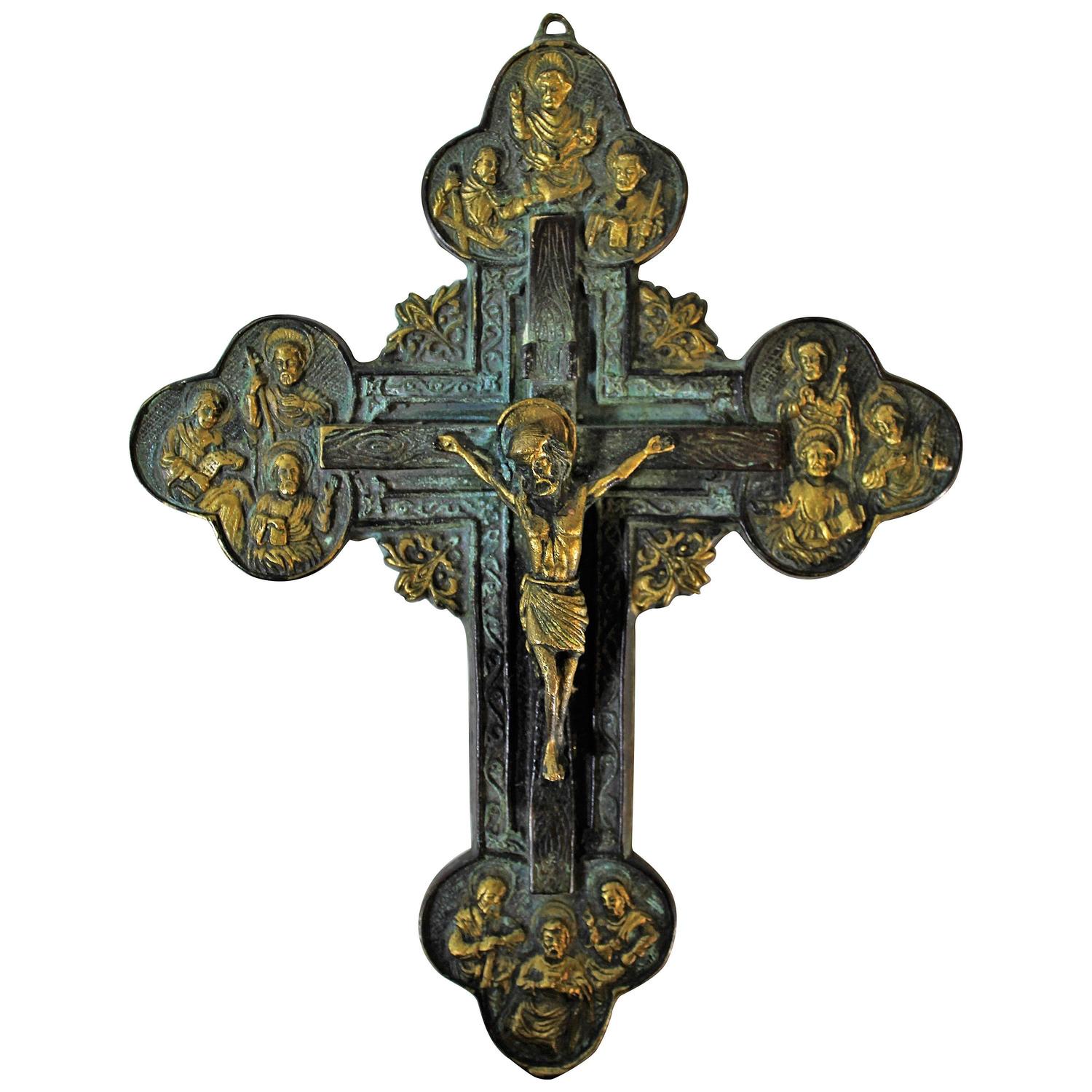 Antique Bronze Cross at 1stdibs