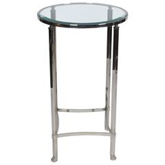 Stainless Side Table with Paw Feet by Philippe Starck