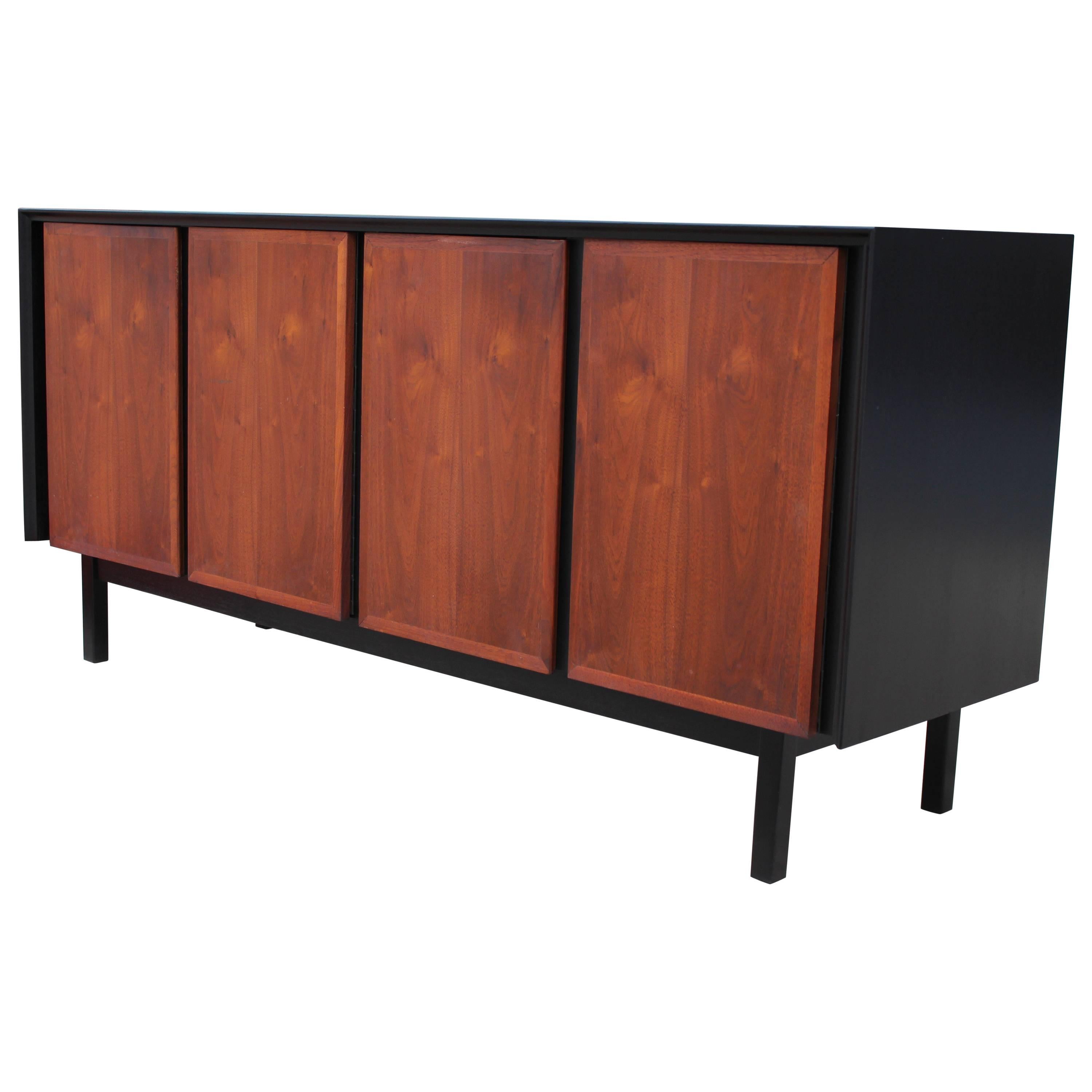Mid Century Modern Two Tone Sideboard or Cabinet by Dillingham with Drawer