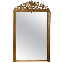 French Mirror Napoleon III Gold Leaf