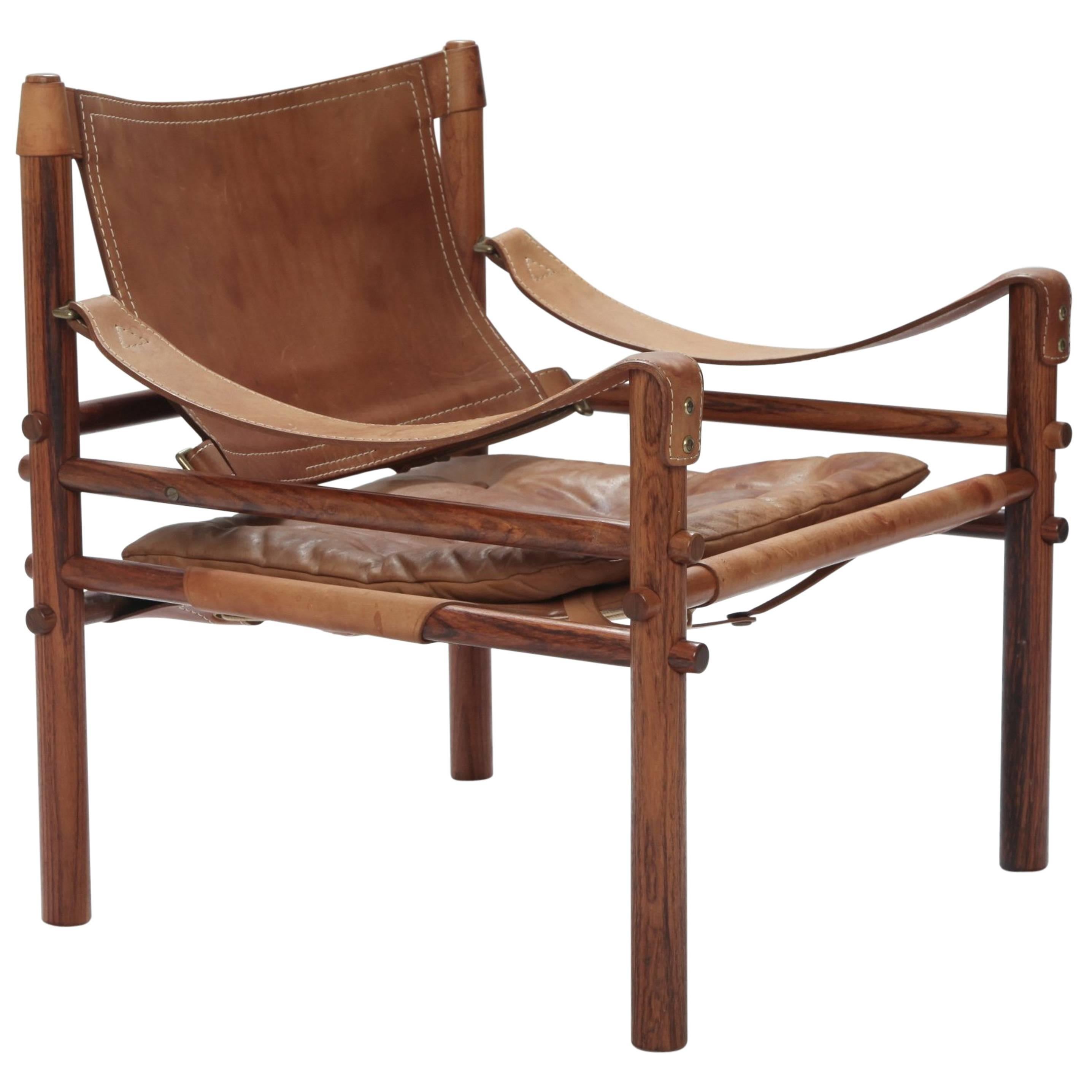 Arne Norell Rosewood Safair Sirocco Chair, Sweden, 1960s