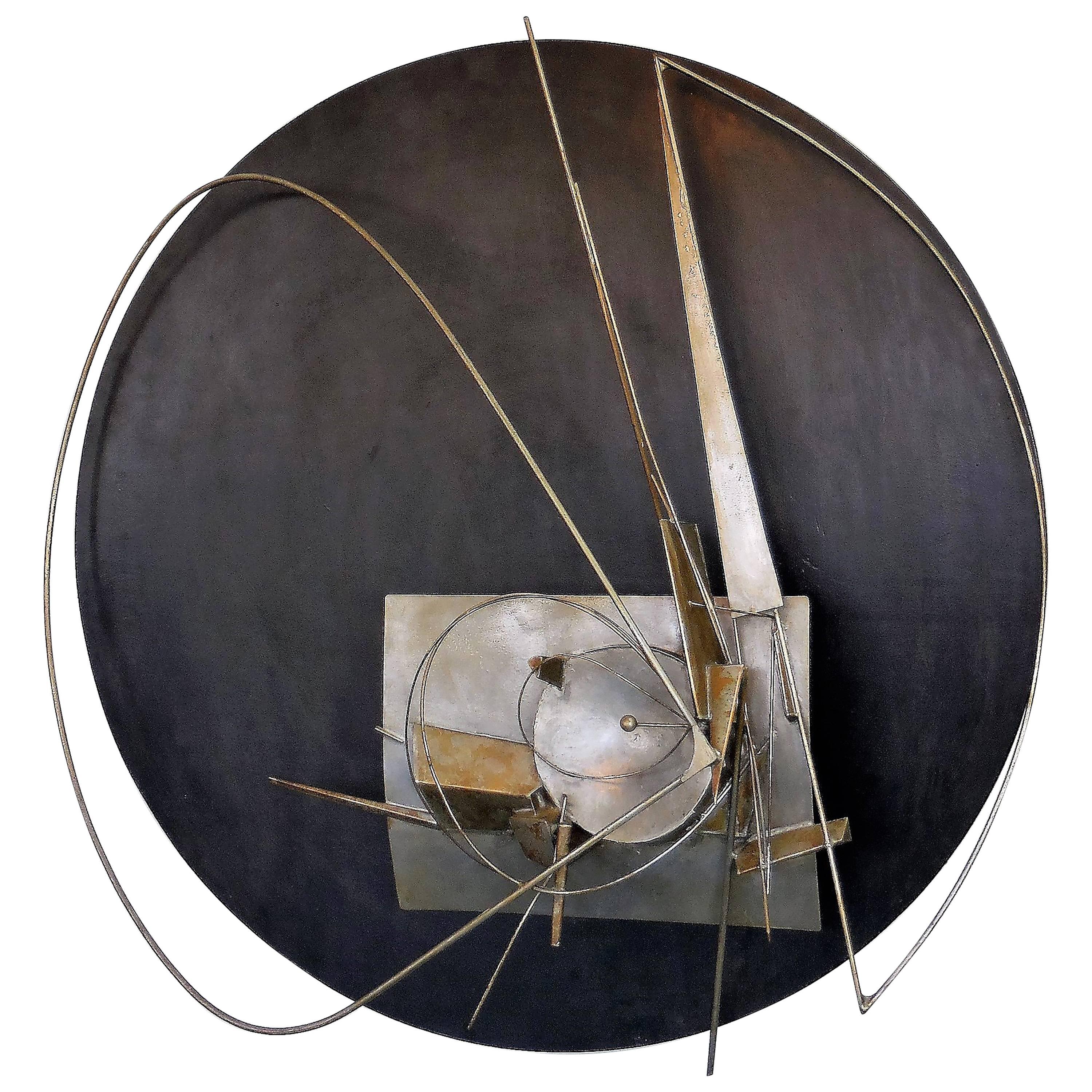 Impressive French Mid-Century Wall Sculpture by Jean Gubellini, 1960s