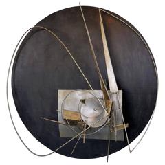 Impressionnante sculpture murale française du milieu du siècle dernier de Jean Gubellini, années 1960