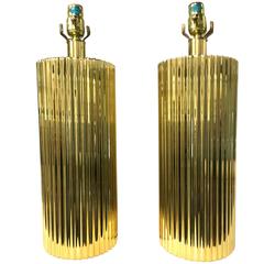 Pair of "Corduroy" Lamps by Harry Lawenda