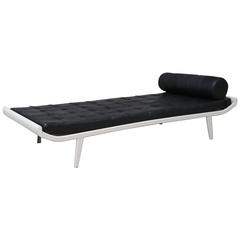 AR Cordemeyer Vintage "Cleopatra" Daybed in Black Analine Leather