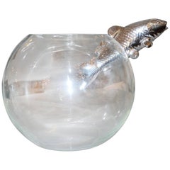 Vase Silver Fish in Ceramic