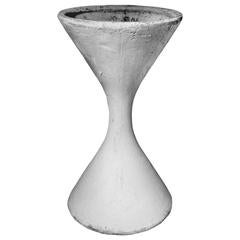 Medium "Diabolo" Fibre Cement Hourglass Planter by Willy Guhl
