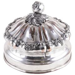 19th Century French Silver Hotel Dome Serving Piece Food Warmer Dish Cover 7