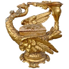 19th Century Venetian Gilt Swan Grotto Chair