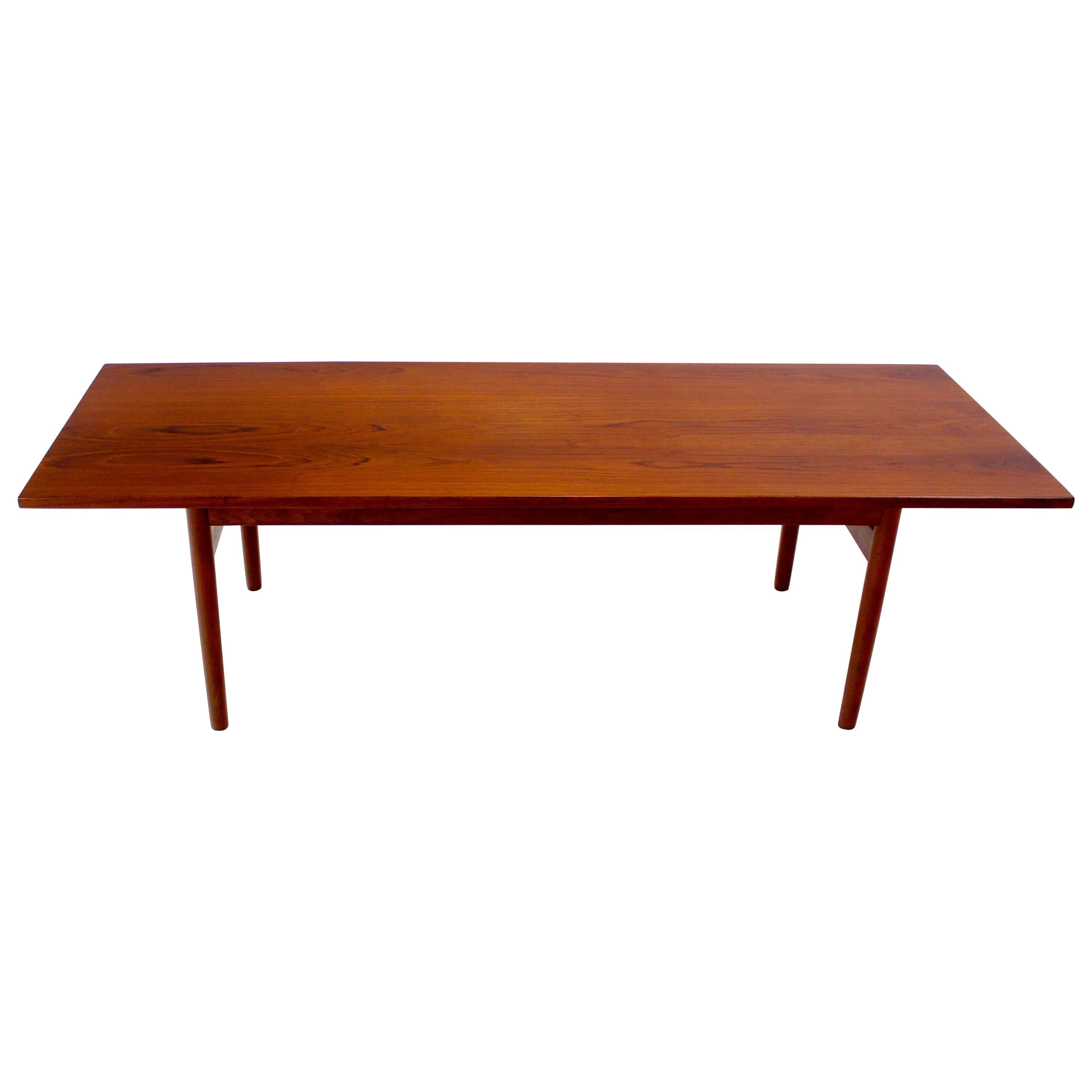 Classic Danish Modern Teak Coffee Table Designed by Grete Jalk For Sale