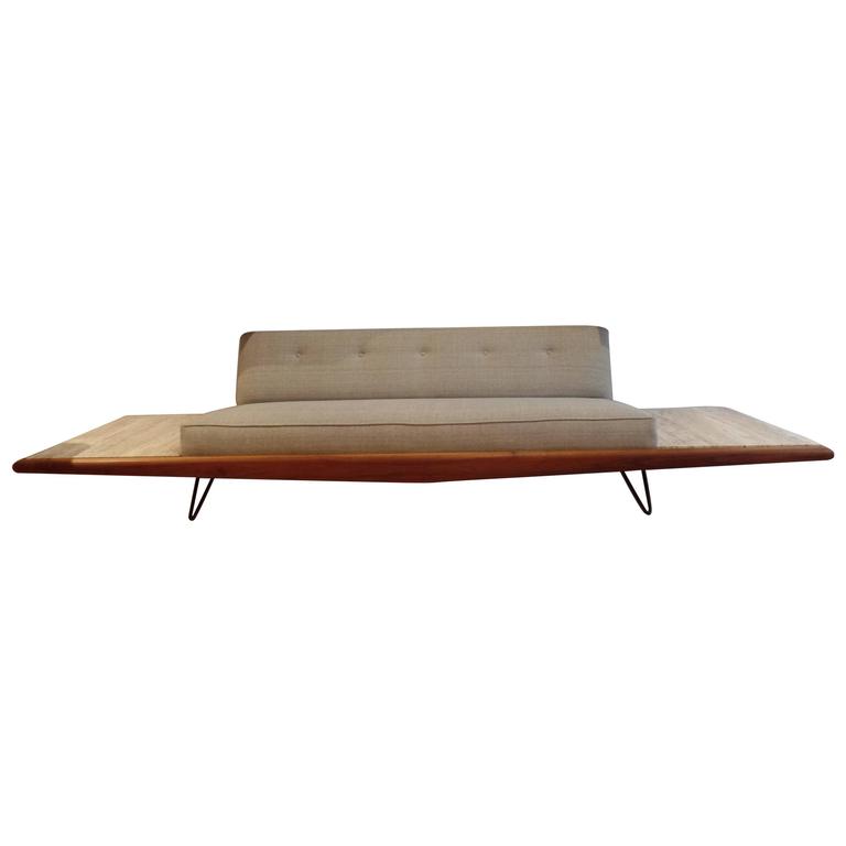 Rare Adrian Pearsall Sofa With End Tables Displayed At Habitat 67 Expo