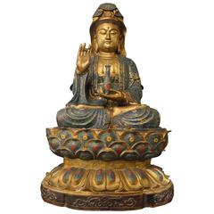 Absolutely Museum Quality Chinese Antique Cloisonné Enamel Quan Yin 7