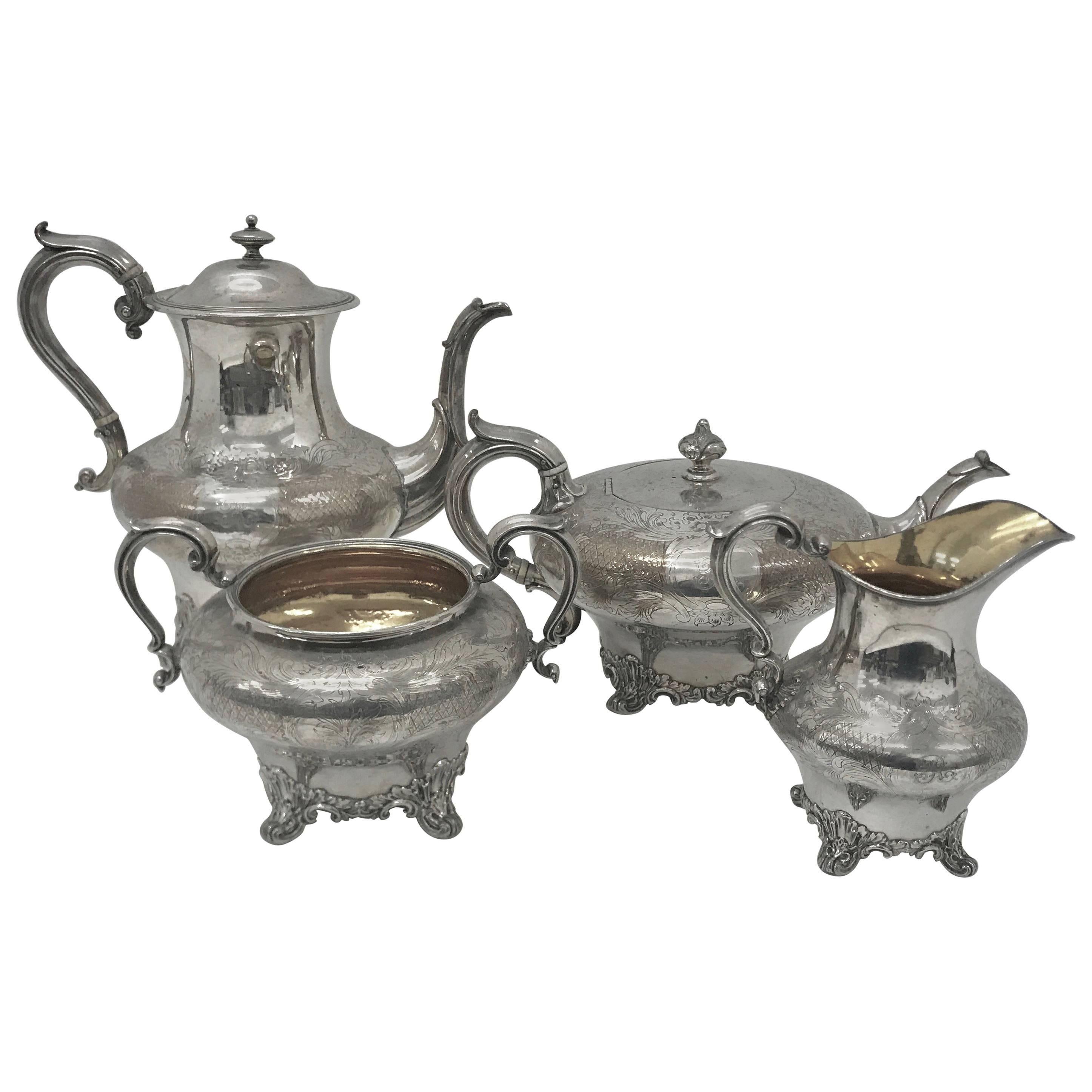 Old Sheffield Plate Tea Service, circa 1830