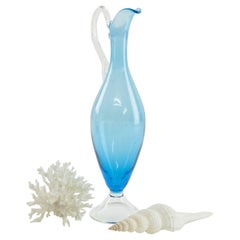 Vintage 1950 Murano Vase with Its Coral and Shell