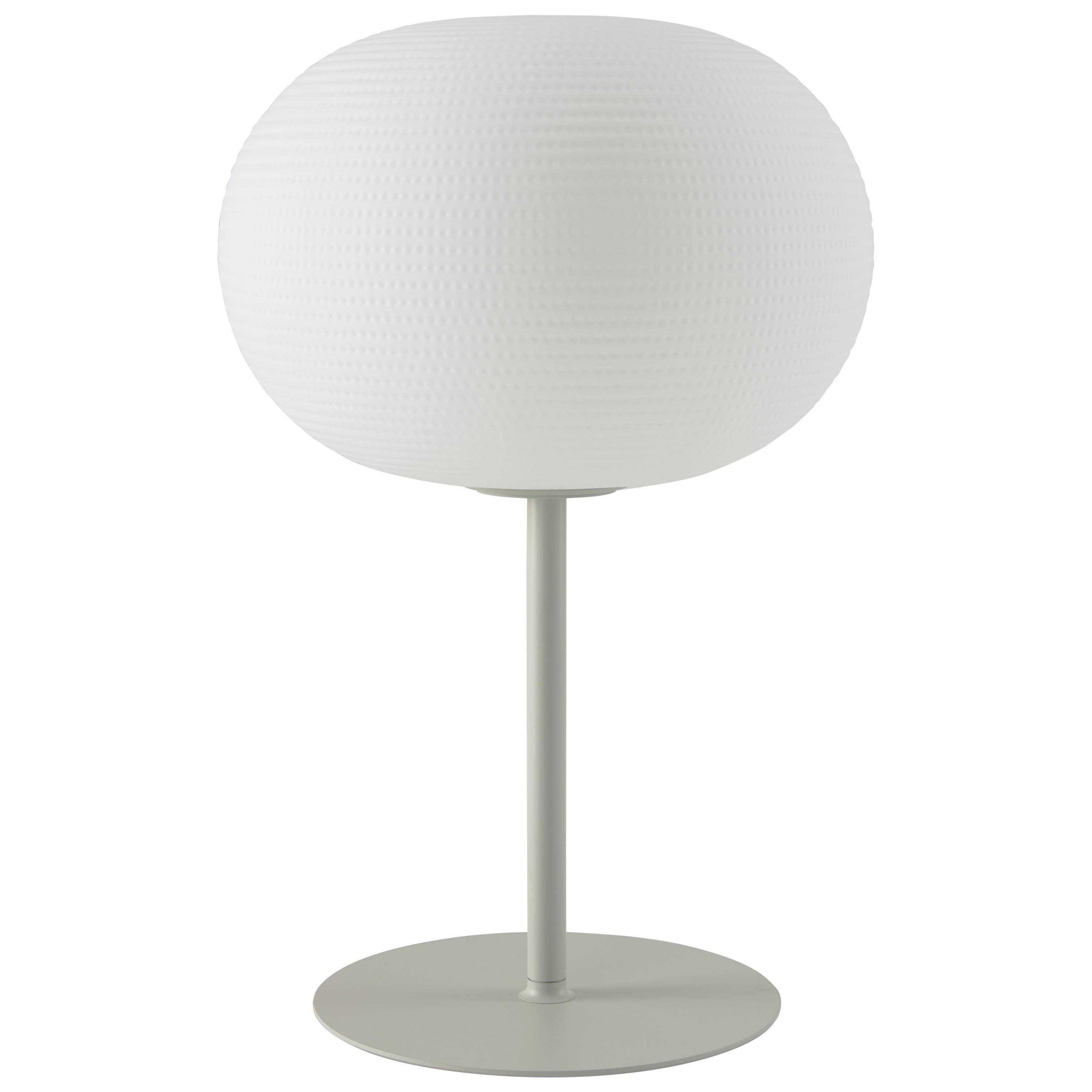 Grande lampe de bureau Bianca avec tige de Matti Klenell de Fontana Arte