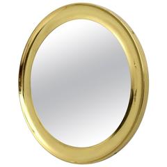 Brass Mirror by Sergio Mazza for Artemide, 1960s