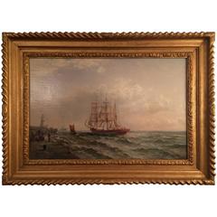 Oil Painting on Canvas, "God Speed" by Max Sinclair (fl.1880-1900) 4
