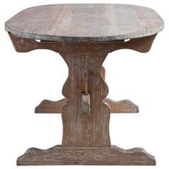 Antique 18th Century Swedish Trestle Table in Pine