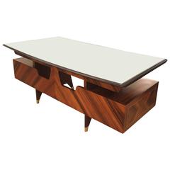 Large Executive Desk Attributed to Dassi, Italy, 1960s