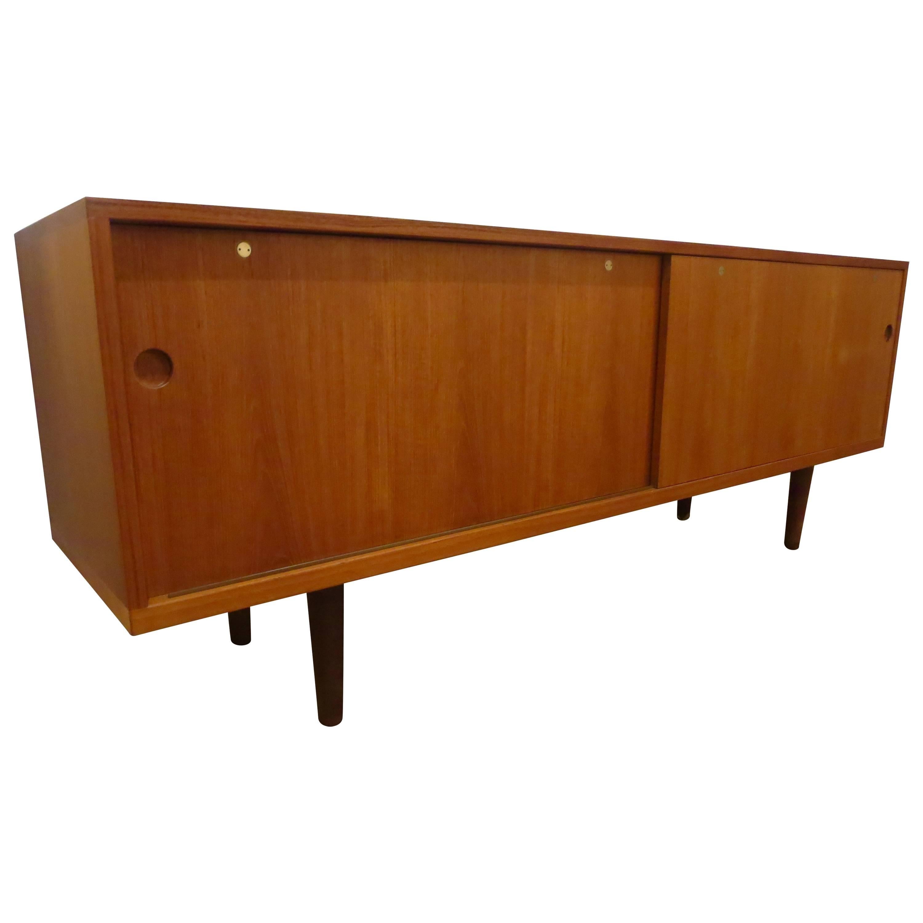 Danish Modern Teak Long Credenza by Hans Wegner for Ry Furniture