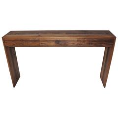 Handmade One-of-a-kind Walnut Console Table
