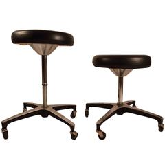 Vintage Two Industrial Stools by the Adjusto Equipment Company