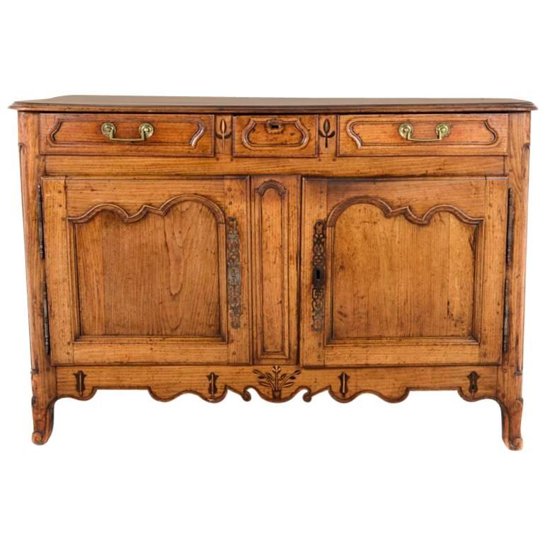 Mid-19th Century French Country Oak Buffet