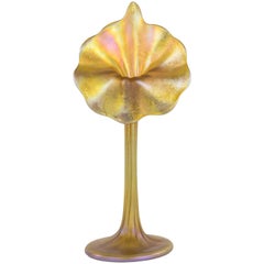 Jugendstil Tiffany Studios Favrile Jack-in-the-pulpit Blumenform Vase