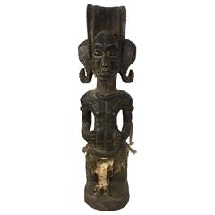Vintage African Carved Wood Tribal Ancestor Figure
